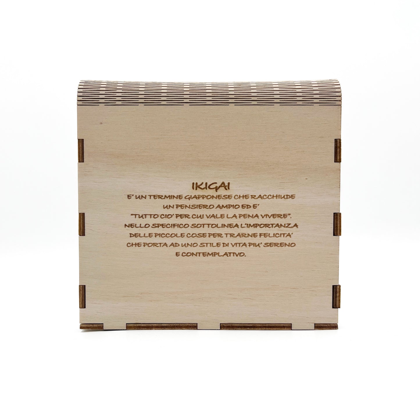 Confezione regalo in legno laserato lato flex